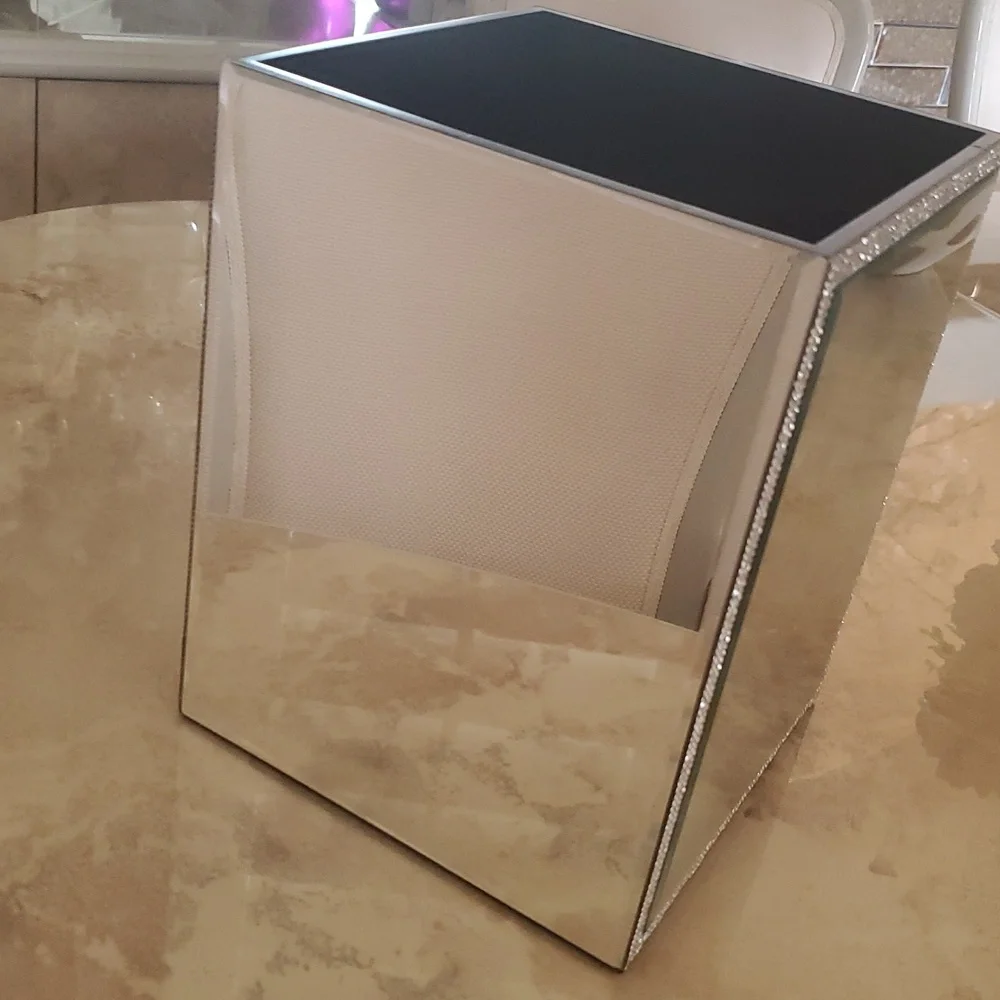 Silver Mirrored Vase